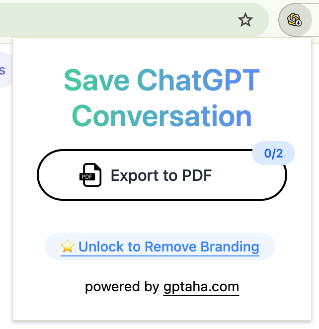 Save ChatGPT Conversation